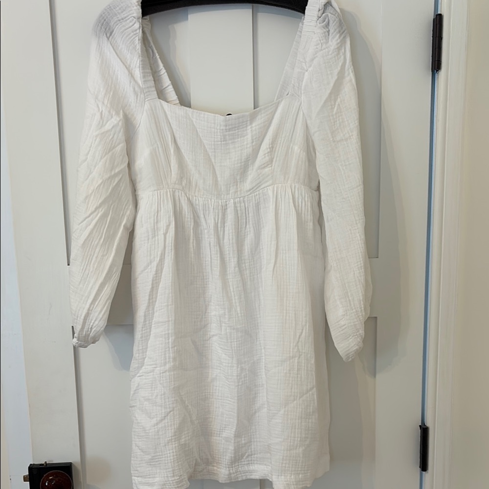 J. Crew Squareneck soft gauze dress - NWT - White - S